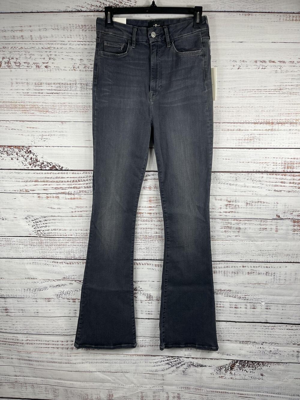 7 For All Mankind Jeans Women's 30 Ultra High Rise Skinny Boot No Filter Denim